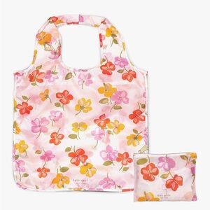 🆕 Kate Spade Spring Pansies Reusable Shopper Tote